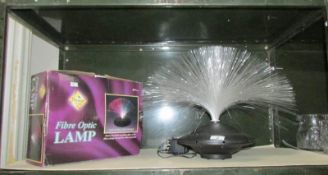 A boxed fibre optic lamp.