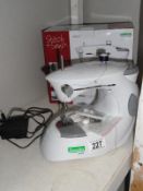 A small Dunelm Mill sewing machine.