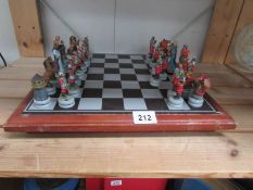 A fantasy chess set.