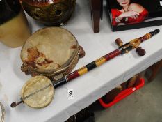 2 vintage tribal instruments.