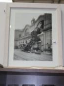 A framed and glazed print entitled 'Accident'.