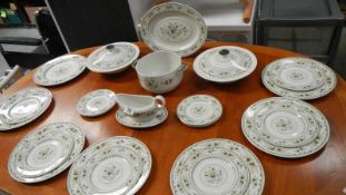 A 23 piece Royal Doulton Provencal pattern dinner set including tureens.