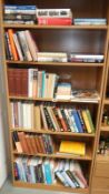 6 shelves of history and other books.