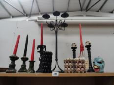 A collection of fantasy / gothic candlesticks