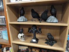 A collection of black magic ravens etc,
