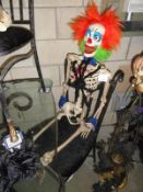 A clown skeleton