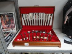 A cased canteen of cutlery - Homewood Sheffield