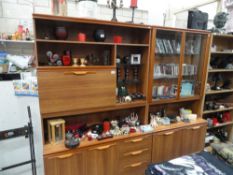 A two part display cabinet,