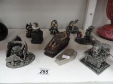 6 Dark Secrets metal figurines and other ornaments10