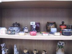 A collection of small trinket boxes