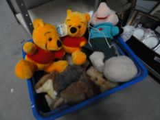 A quantity of teddy bears,