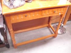 A two drawer hall table