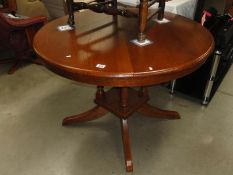 A round dining table