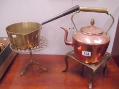 A cooper kettle,