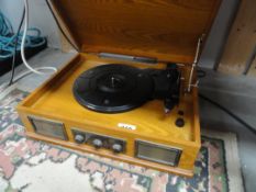 A vintage style record player