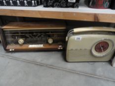 A vintage Philips and Bush radio a/f