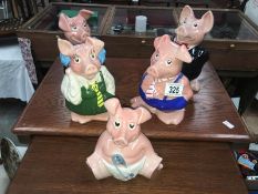 A set of 5 Wade Natwest pigs