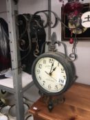 A Fenland Fine Clocks wall hanging clock