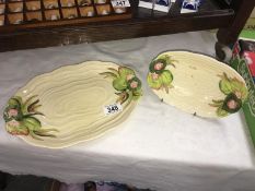 2 Clarice Cliff plates / dishes