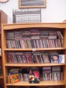 A large quantity of CDs and a CD rack