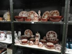 A handmade Cyprus pottery dinner set