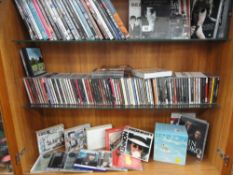 A good collection of CDs and DVDs,