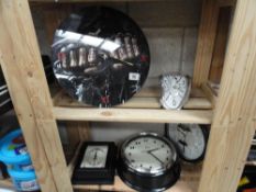 A Game Over wall clock and 4 other clocks