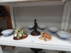 6 Oriental bowls, a Country Artists policeman,