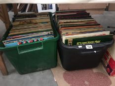 2 boxes of records - approximately 300