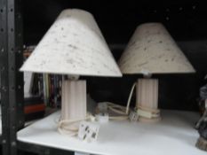 Two column based table lamps