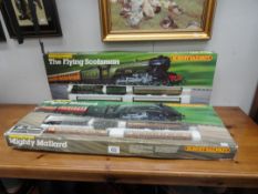 2 Hornby Railways Train Sets - R542 Mighty Mallard and R778 The Flying Scotsman (both have