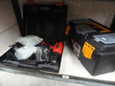 An Amtech drill and Mano toolbox