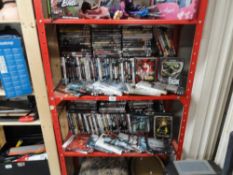 A large quantity of horror DVDs