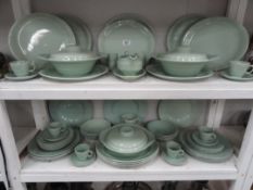 A large quantity of Woods Ware Beryl tea sets and dinner sets