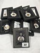 A quantity of Imperial silver pictured pocket watches