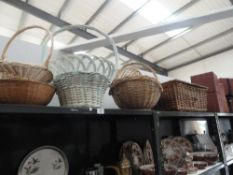 A collection of basketware