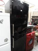 A black Hotpoint Airtech Evolution fridge freezer