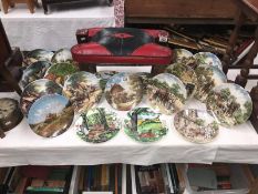 A collection of Royal Doulton and Wedgwood plates - many farm related etc