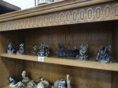 8 Dark Secrets figurines and 2 coffin trinket boxes