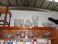 A quantity of glassware including large bowls & vases etc.