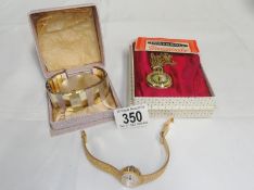 A 1950's Medana Lever wrist watch with box,