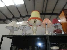 5 table lamps