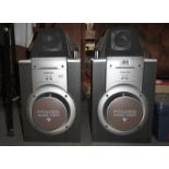 A pair of Samsung speakers