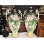 A pair of Victorian urns