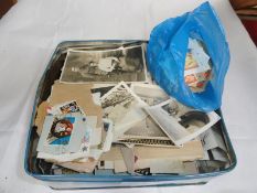 A box of old photographs.