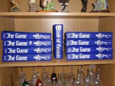 8 bound volumes of The Game magazine by Marshall Cavendish & 1 entitled book of records