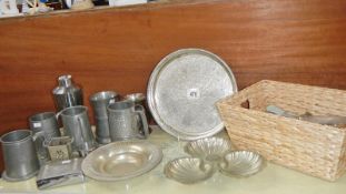 A selection of Epns cutlery & dishes etc.