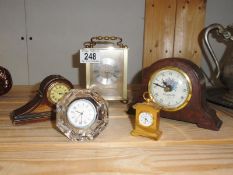 5 various modern clocks