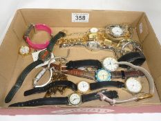 A box of 20 wrist watches.