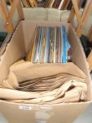 A box of records including LP's,